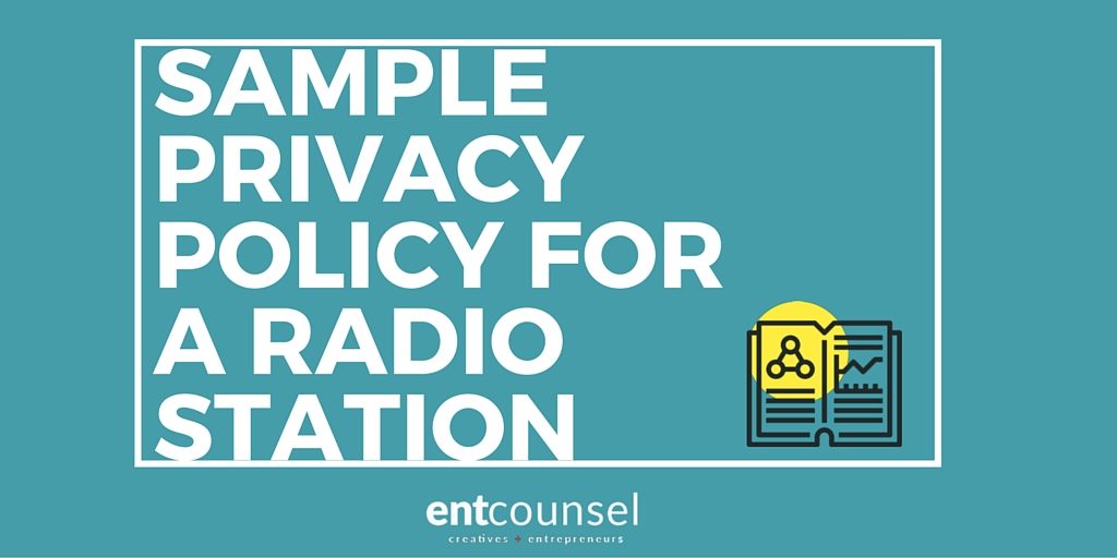 Sample Privacy Policy for a Radio Station