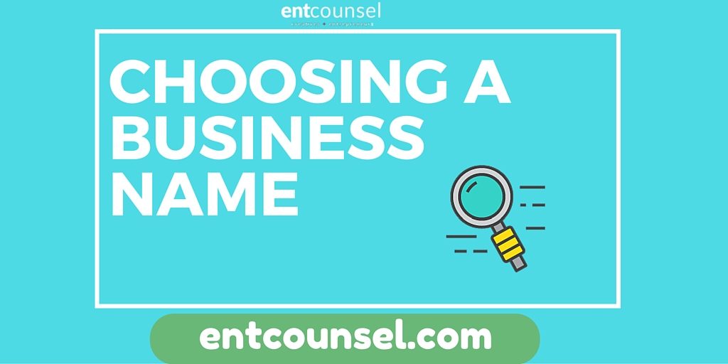 Choosing A Business Name